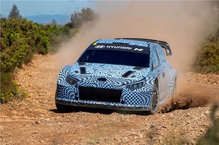 Hyundai starts testing i20 N based hybrid WRC racer
