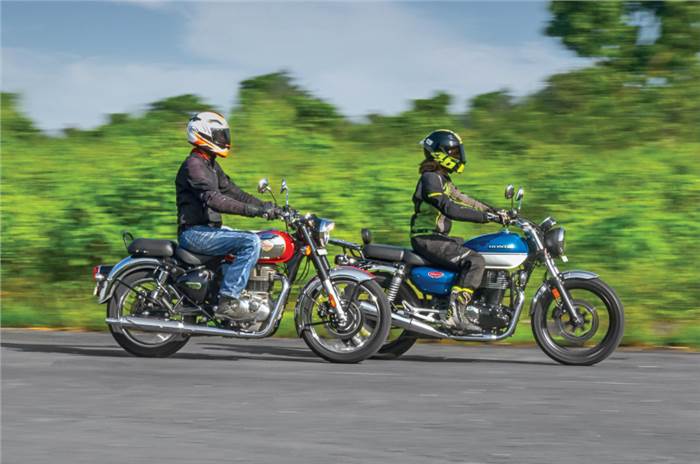 2021 Royal Enfield Classic 350 vs Honda H'ness CB350 comparison