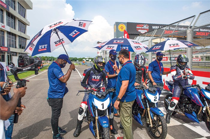 Back to back - 2021 TVS Young Media Racer programme Race 2 feature