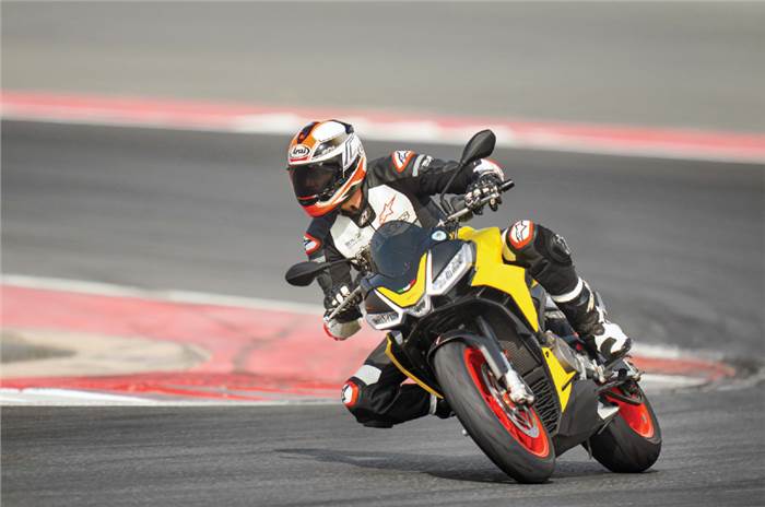 Riding Aprilia's latest superbikes in Dubai