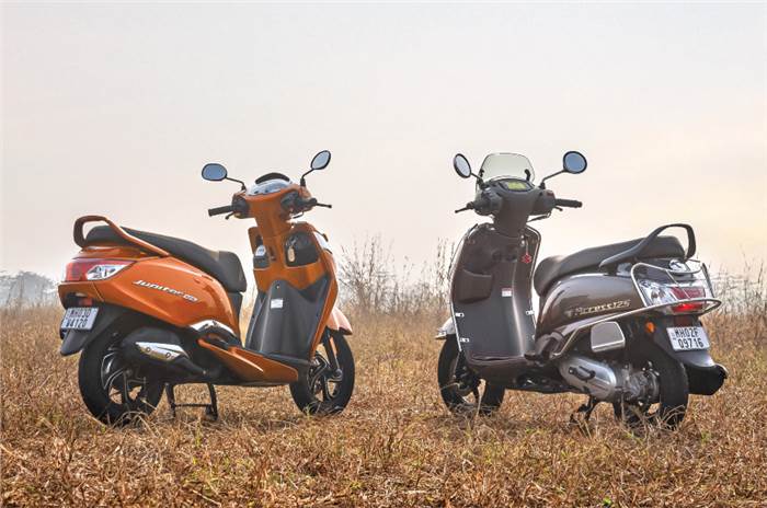 TVS Jupiter 125 vs Suzuki Access 125 comparison