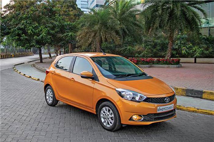 2019 Tata Tiago front quarter 