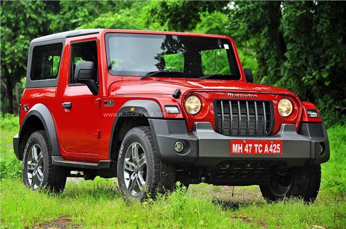 Mahindra Thar front quarter 