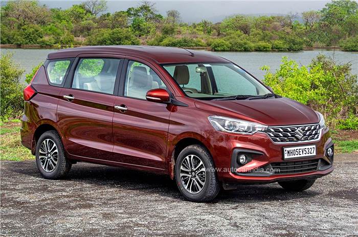 Maruti Suzuki Ertiga front quarter 