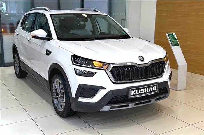 Skoda Kushaq front quarter