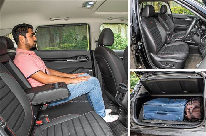 Kia Seltos back seat, front seat and boot space