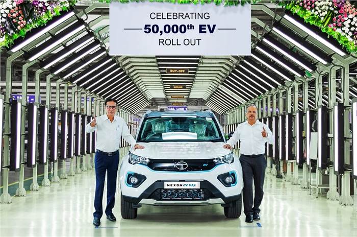 Tata 50,000 EV production milestone 