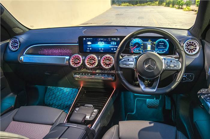 2022 Mercedes-Benz EQB interior.