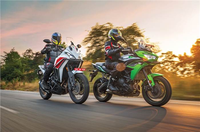 Kawasaki Versys 650 vs Moto Morini X-Cape 650 comparison review.