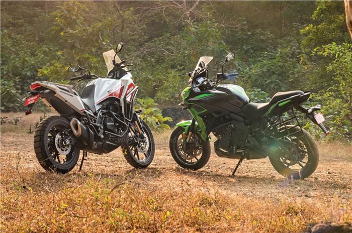 Kawasaki Versys 650 vs Moto Morini X-Cape 650 comparison review.