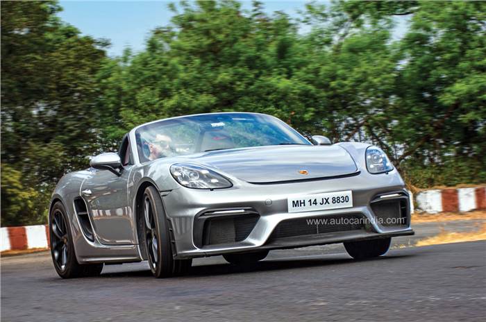 Porsche 718 Spyder front quarter 