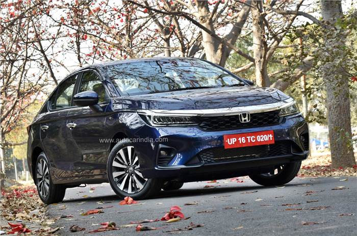 Honda City hybrid front quarter