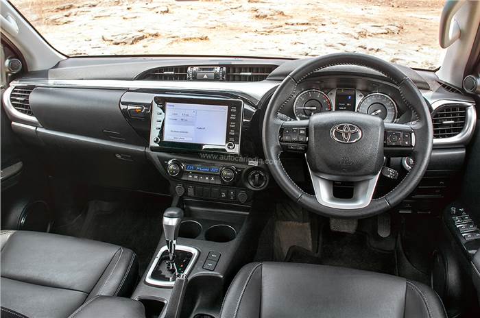 Toyota Hilux pickup interior