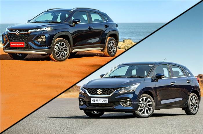 Maruti Suzuki Fronx vs Baleno front