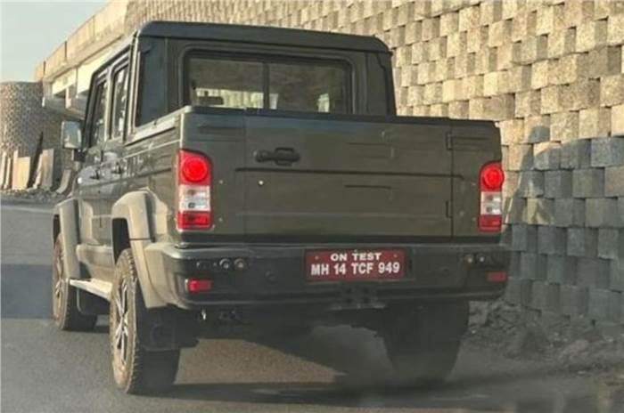 Force Gurkha pickup Spied in India 