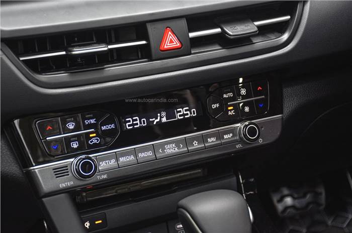 Kia Seltos facelift HCAV controls