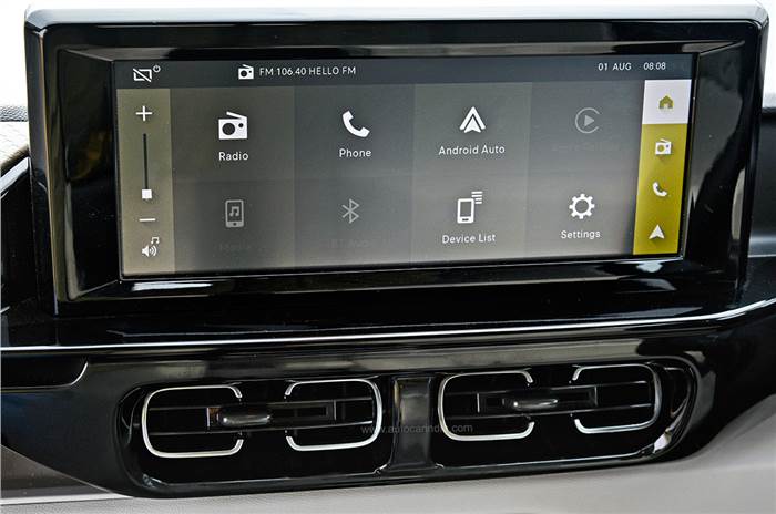 Citroen C3 Aircross touchscreen