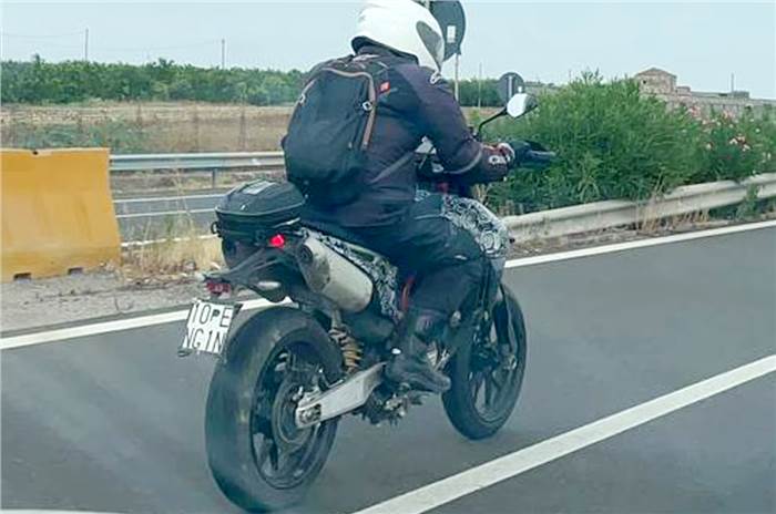Single-cylinder Ducati Hypermotard spotted testing