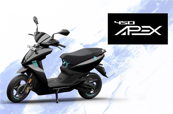 Ather 450 Apex price, India launch details, design.