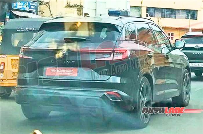 Renault Austral hybrid SUV spied in India.