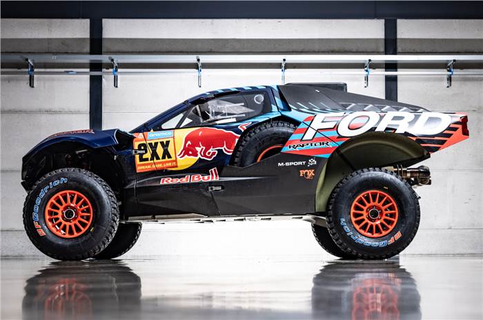 Ford Raptor T1+ Dakar racer side