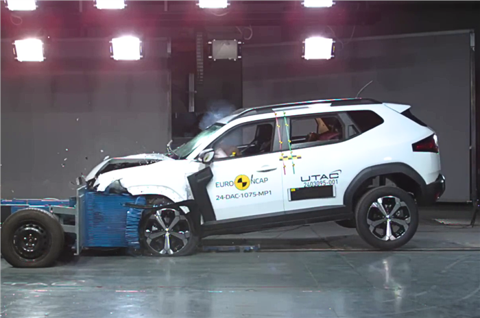 Renault Duster Euro NCAP crash test 