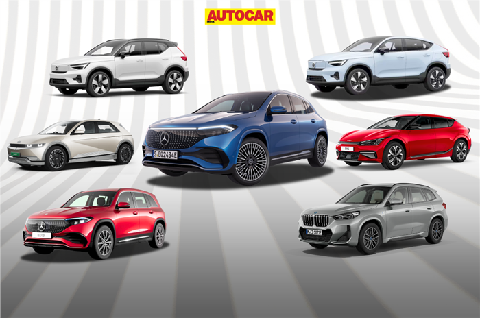 Mercedes EQA, Volvo XC40 Recharge, BMW iX1, Kia EV6, Hyundai Ioniq 5, Mercedes EQB