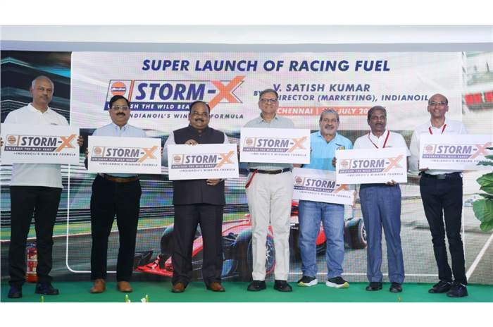 Indian Oil Storm X race fuel launched at Madras International Circuit