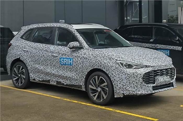 next-gen MG ZS spied