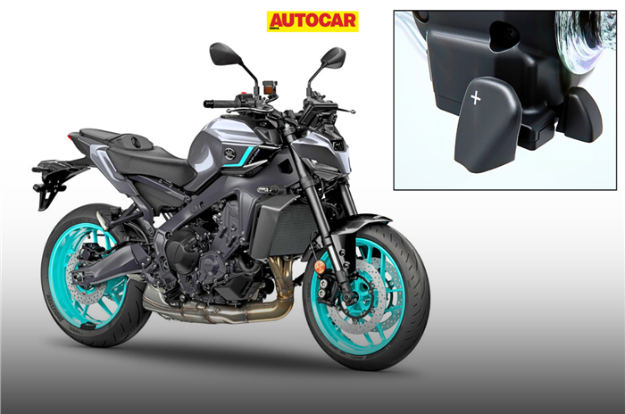 Yamaha MT09, automatic gearbox, India launch, static image. 