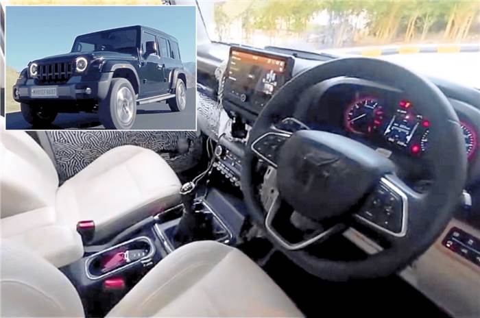 New Mahindra Thar Roxx interior photos reveal smaller sunroof for lower variants