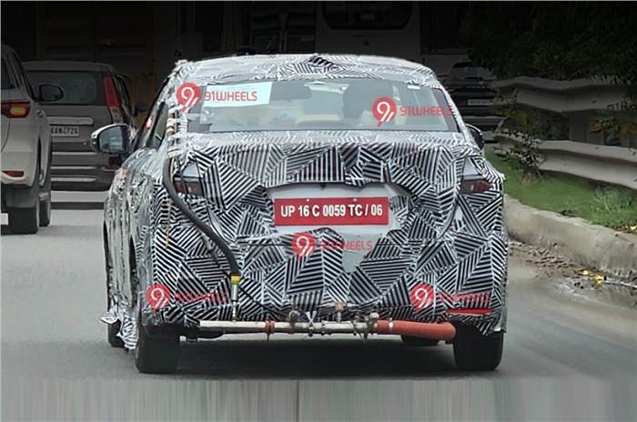 Next-gen Honda Amaze spy shot