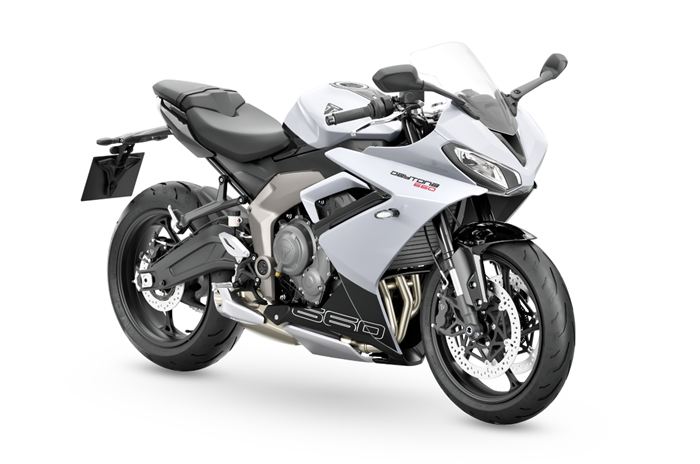 Triumph Daytona 660 Snowdonia White