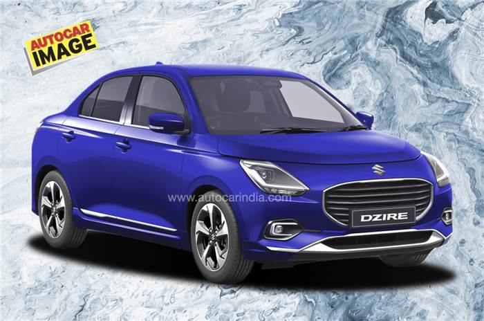 New Maruti Dzire blue render