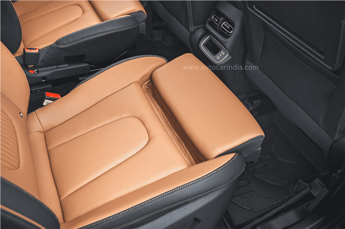 Hyundai Alcazar facelift rear seats thigh support extend