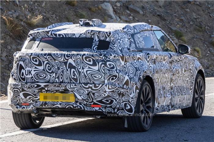 Next-gen Range Rover Velar spied testing in EV guise