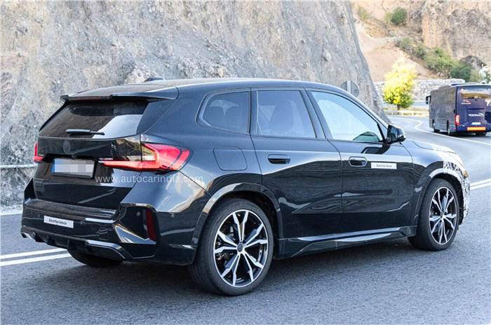 BMW iX1 electric SUV facelift spied 