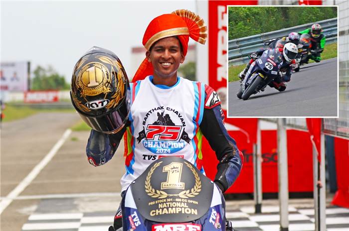 2024 INMRC winner Sarthak Chavan TVS