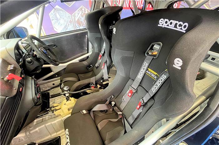 J A motorsport Hyundai i20 N Line rally front interior