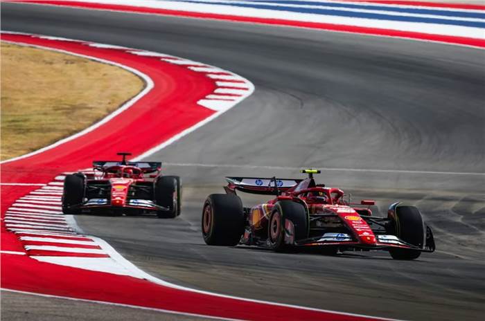 Charles Leclerc, Carlos Sainz at 2024 F1 US GP