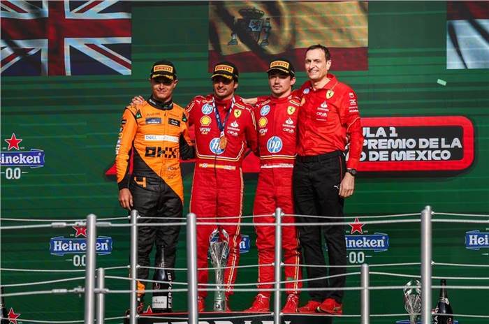 2024 F1 Mexico GP podium