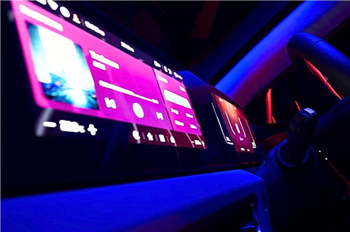 Mahindra XEV 9e triple infotainment screens 