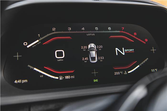 Lotus Emira instrument cluster
