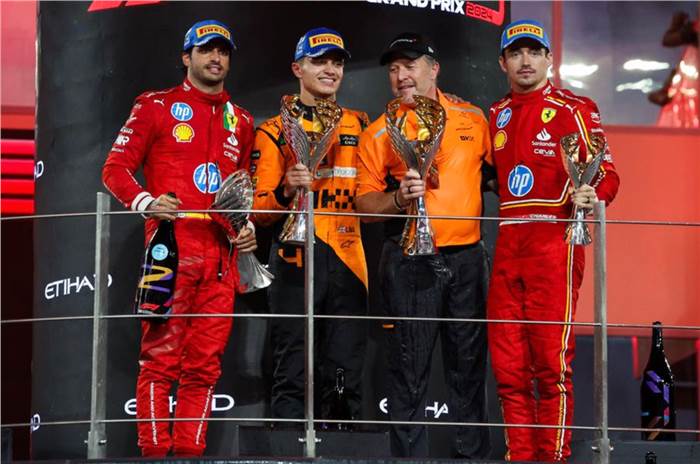 2024 F1 Abu Dhabi GP podium