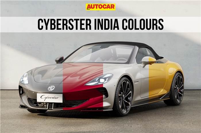 MG Cyberster India colours 