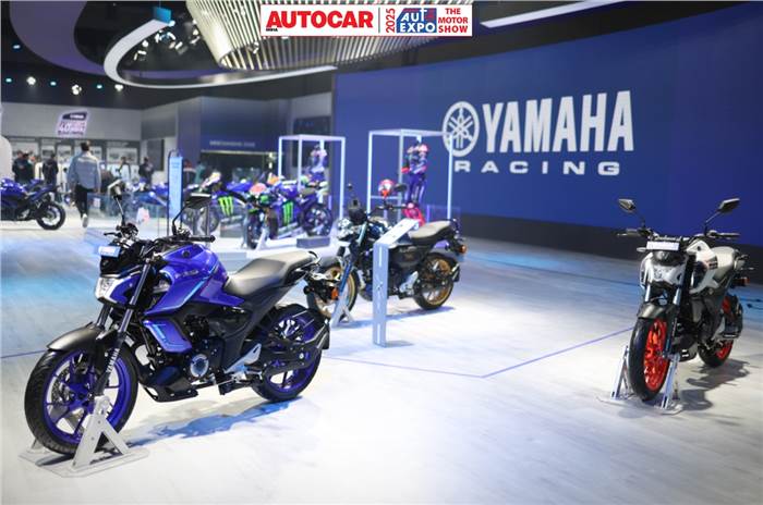 Yamaha FZ-S Hybrid debuts at Auto Expo 2025, design, colours