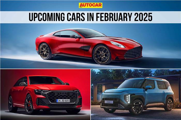 Upcoming cars in February 2025 include Kia Syros, Audi RS Q8 Performance and Aston Martin Vanquish