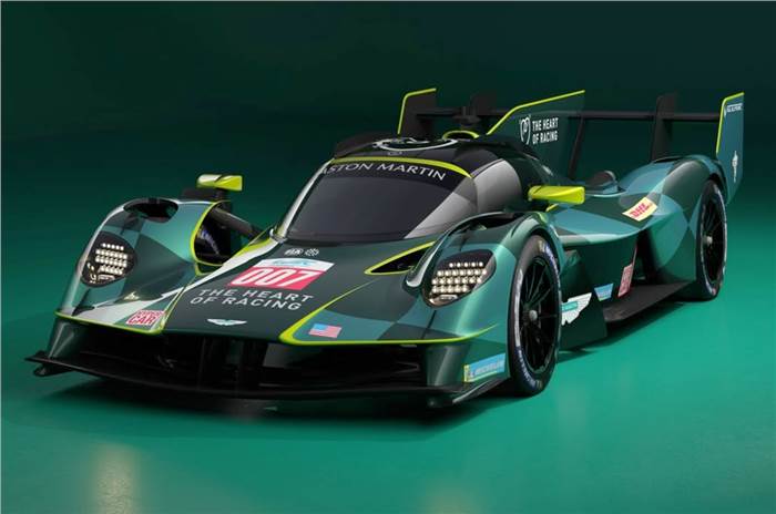Aston Martin Valkyrie Le Mans race car front