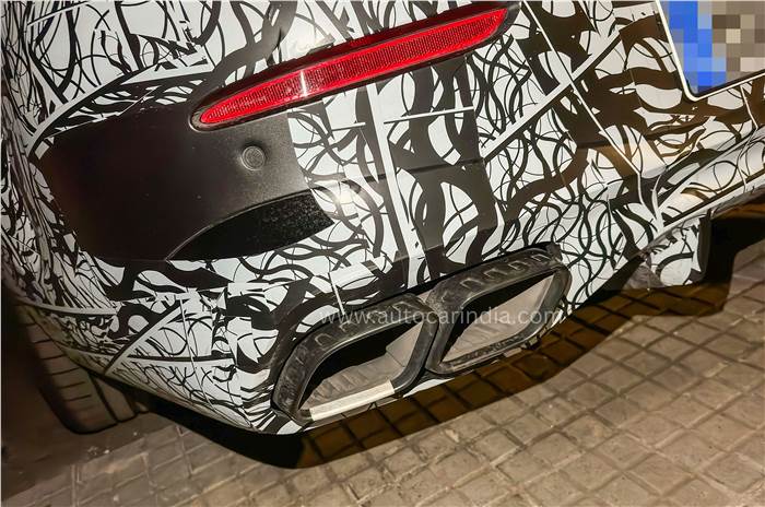 Quad exhaust tips of AMG GLE 63 coupe