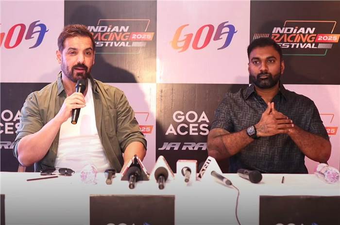 John Abraham, Akhilesh Reddy Goa street circuit Indian Racing League